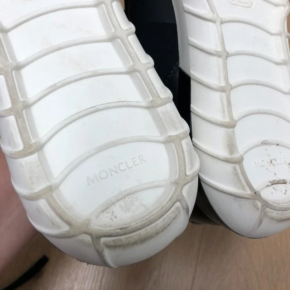 Moncler Emilien Sneakers Mens 41 US 8 Black Activewear Athleisure Lightweight